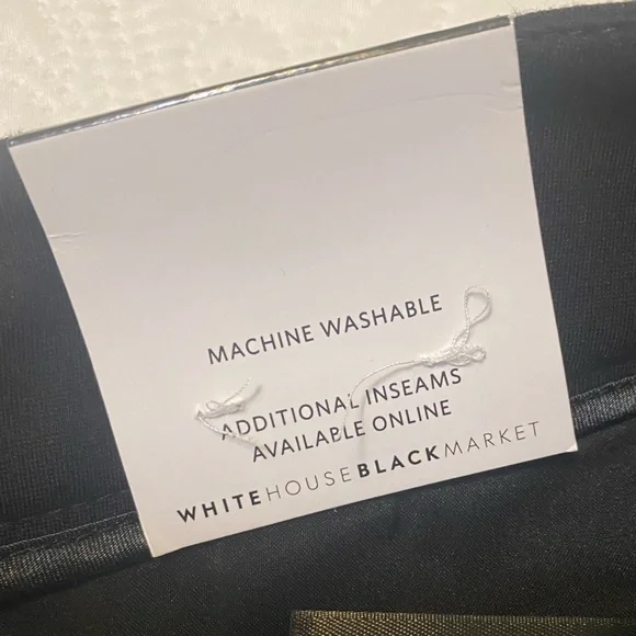 White House Black Market Black Slim Flare Pants With Studded Detail - Picture 7 of 9